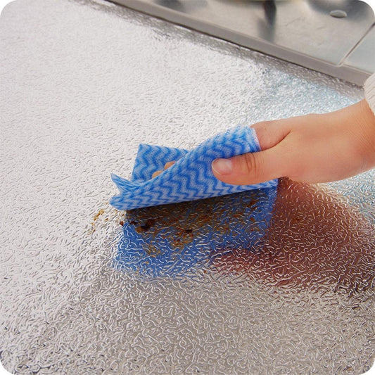 Self-Adhesive Kitchen Oil-Proof Sticker Roll | Waterproof Aluminium Foil Sheet | DIY Wallpaper 60x200cm
